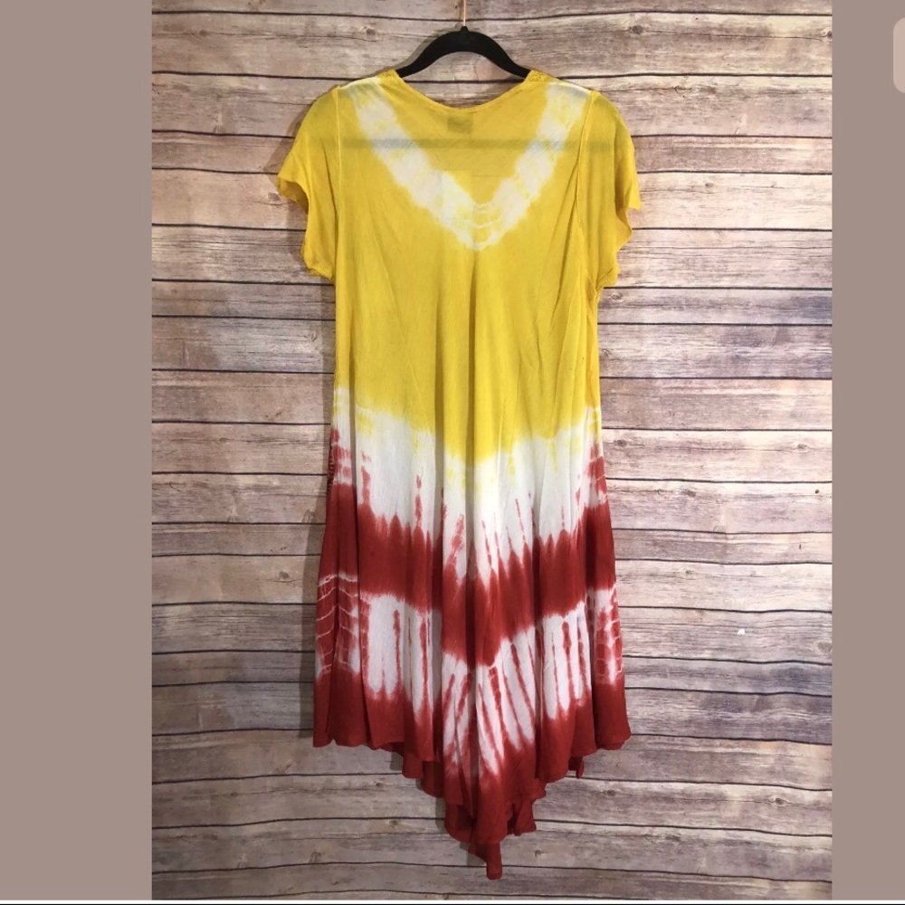 ❌Sold❌Tie Dye Leisure Boho Dress one size - Picture 3 of 5